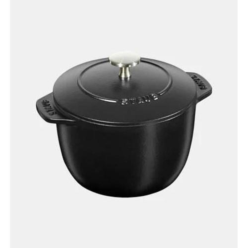 Staub - Cocotte À Riz - Fonte - Gohan - Chistera Drop Structure - Ø20 Cm - Noir Mat - Multicolore