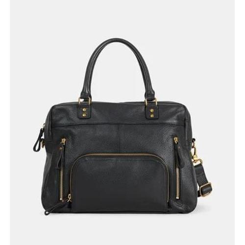 Nat & Nin - Sac cabas Macy cuir - Noir