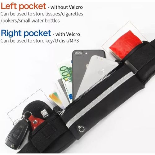 Lsnisni Ceinture Running Pour Homme Et Femme, Sac Banane De Course Avec