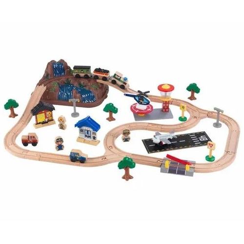 Kidkraft Ensemble De Train De Montagne 61 Pièces Bois 17826