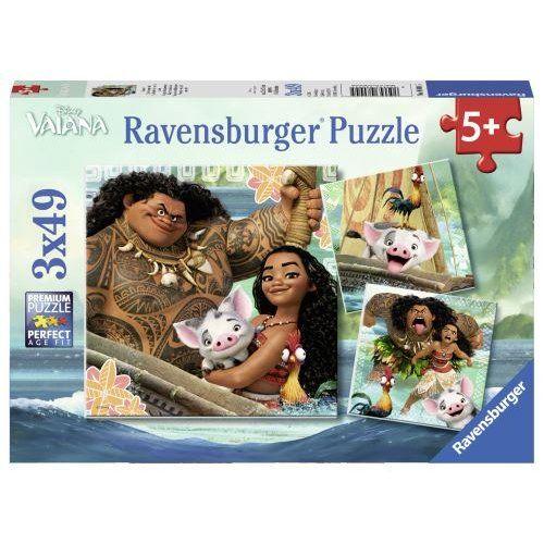 Puzzle Vaiana Ravensburger 3 X 49 Pièces