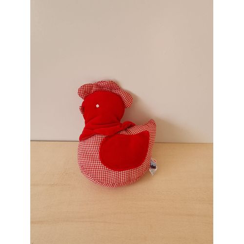 Doudou Poule Coq Rouge Sucre D'orge