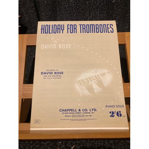 David Rose Holiday For Trombones Partition Piano Éditions Chappell & Co