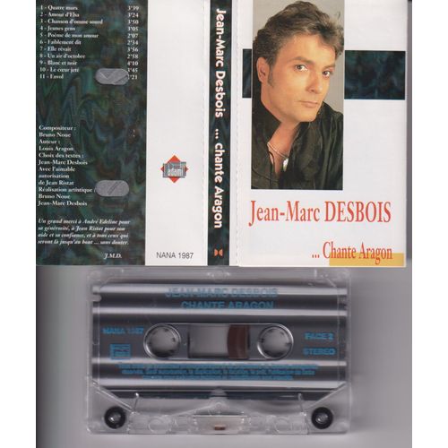 Jean-Marc Desbois Rare K7 Cassette Audio Chante Aragon