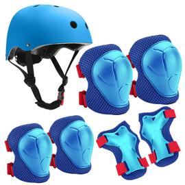 Flkwoh Casque Protection Enfant Vlo Kit De Protection Roller Enfant Casque  Ajustable Coudires Genouillre Protge-poignets Ensemble De Protection Enfant