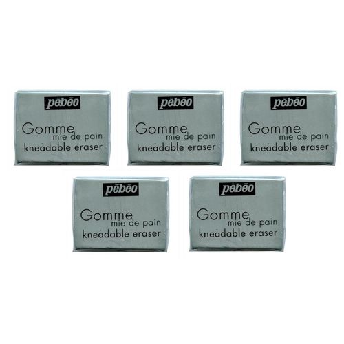 Pébéo Lot De 5 Gommes Modelable Mie De Pain
