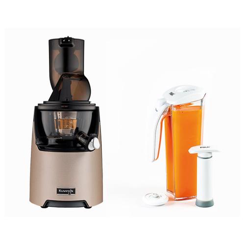 Kuving's - Extracteur de jus vertical EVO820 + kit de conservation de jus sous vide - Champagne Gold