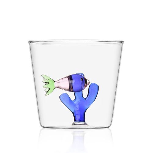 Ichendorf - Gobelet Poisson Rose/Algue Bleue - Jardin Marin - Design Alessandra Baldereschi