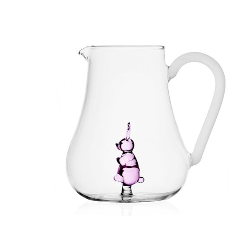 Ichendorf - Pichet Lapin Rose - Animaux De La Ferme - Design Alessandra Baldereschi