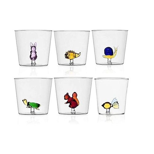 Ichendorf - Set De 6 Verres À Eau Animal Farm - Design Alessandra Baldereschi