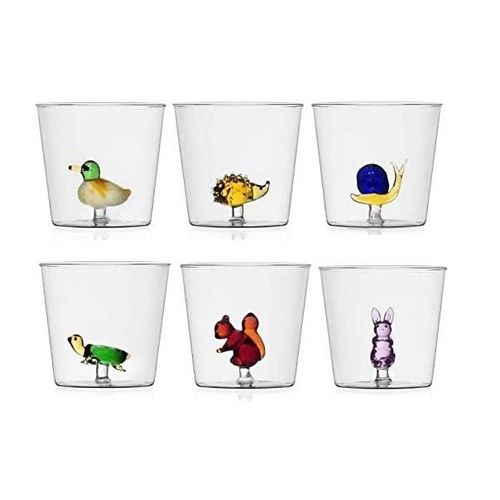 Ichendorf - Set De 6 Verres À Eau Animal Farm - Design Alessandra Baldereschi