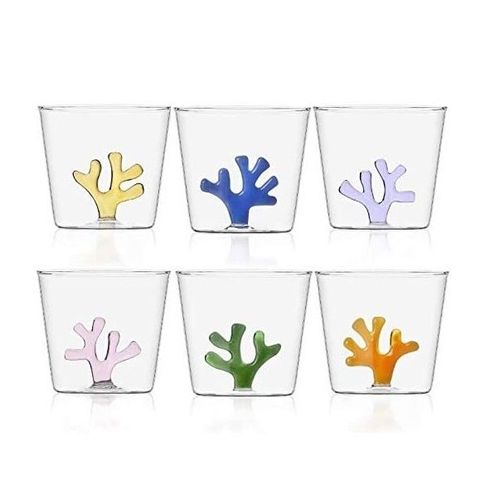 Ichendorf - Set De 6 Verres À Eau Coral Reef - Design Alessandra Baldereschi