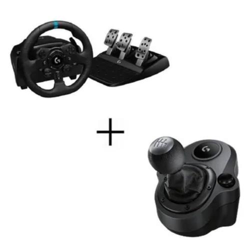 Logitech G923 + Driving Force Shifter