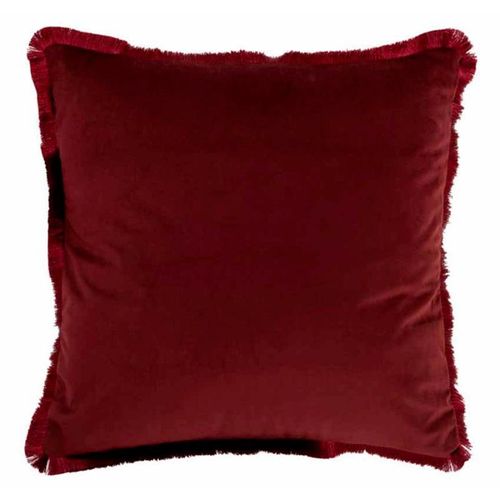 Paris Prix - Coussin Carré Déco "Alpha" 42x43cm Rouge