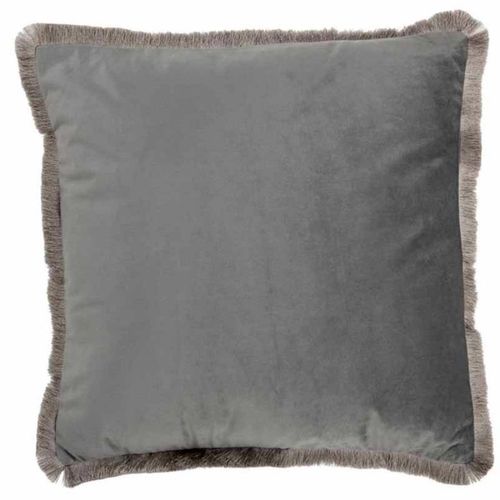 Paris Prix - Coussin Carré Déco "Alpha" 42x43cm Gris