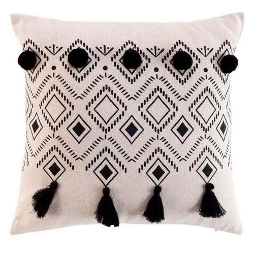 Coussin Déco Imprimé "Nalika" 40x40cm Naturel