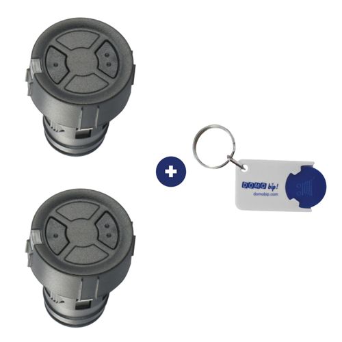 Lot de 2 télécommandes allume-cigare Hörmann HSZ 2 + 1 Porte-clés DOMOBIP