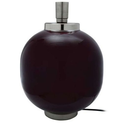 Lampe À Poser Design "Arto" 38cm Violet & Argent