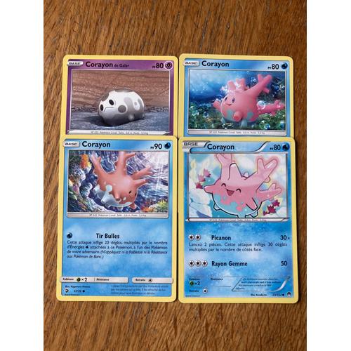 (3253) 3x Corayon + Corayon De Galar (Pokemon)