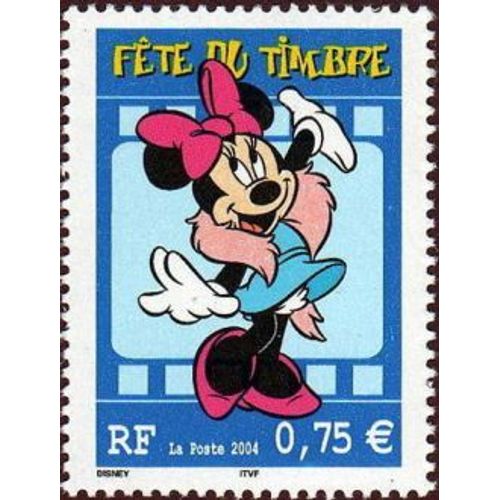 Timbre France 2004 Oblitéré Fête Du Timbre, Minnie 0.75 Yt3643