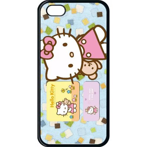 Coque Iphone 5c - Hello Kitty I Love You - Noir