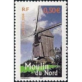 Timbre France 2004 Oblitéré Moulin Du Nord 0.50 Yt3702