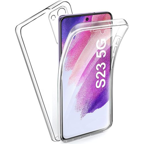 Coque 360 Degrés Intégrale Pour Samsung Galaxy S23 5g Protection Arrière Pc Case Et Avant En Tpu Transparente - Xeptio