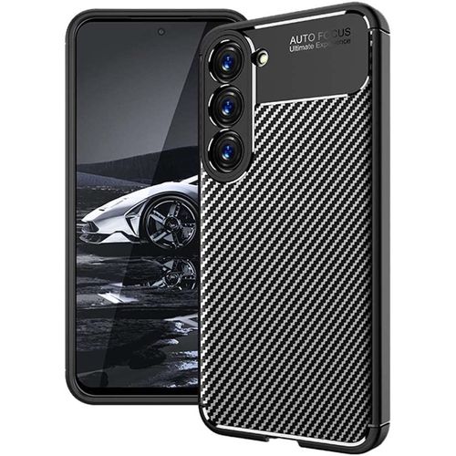 Coque Protection Brossée Noire Pour Samsung Galaxy S23 Plus / S23+ 5g Style New Carbone Souple Antichoc Xeptio