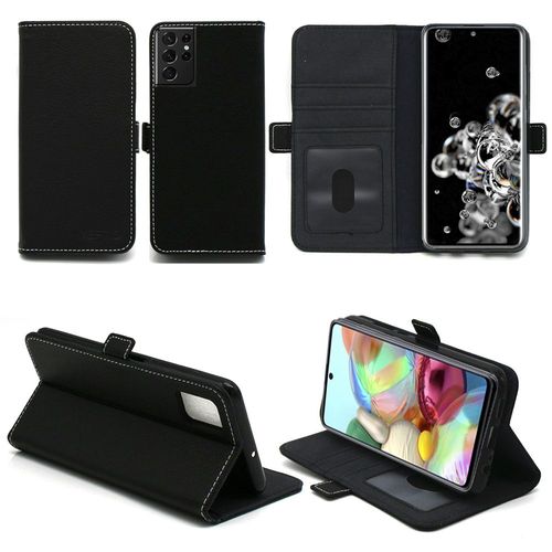 Housse Noire Pour Samsung Galaxy S23 Ultra 5g Etui Coque De Protection Portefeuille À Rabat Avec Porte Cartes - Pochette Xeptio