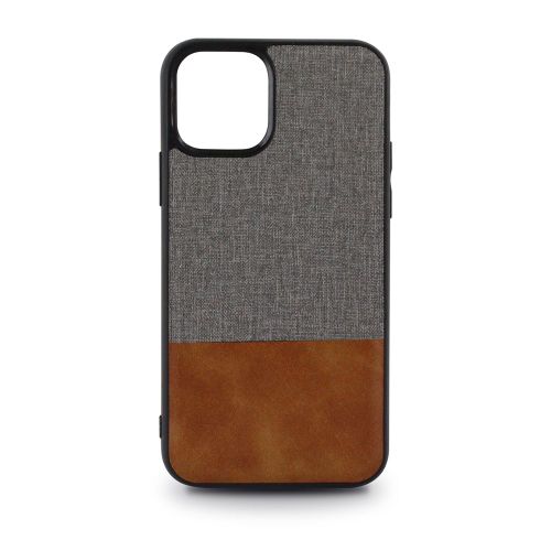 Coque Souple Bi-Mati?Re Pour Iphone 11 - Grise Et Marron