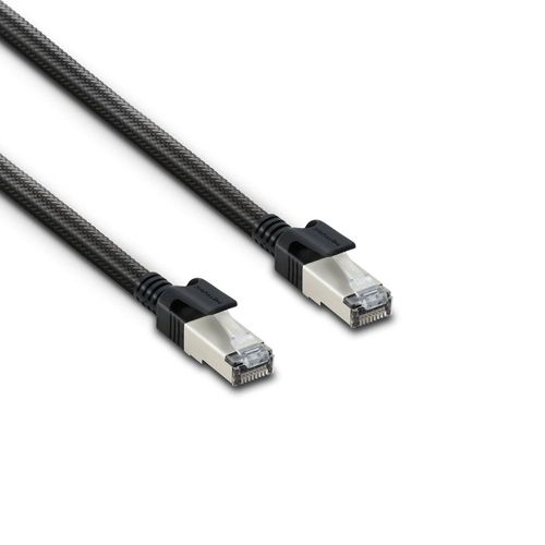 C?ble Ethernet RJ45 CAT 8 m?le/m?le tress? - S/FTP 5 m