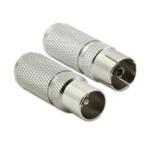 Fiche TV (lot de 2) ? visser 9,52 mm m?le+fem.