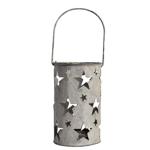 Grande Lanterne Étoile Fer 12x36cm
