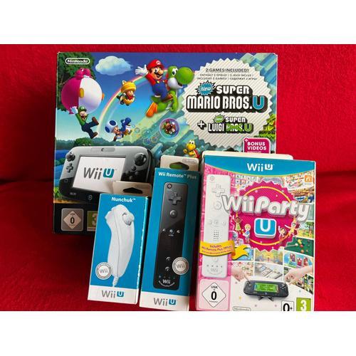 Pack Console Wii U Premium Mario U Et Luigi U + Jeu Wii Party U + Accessoires