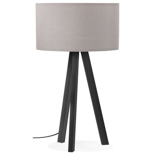 Paris Prix - Lampe À Poser Design "Mala" 64cm Gris & Noir