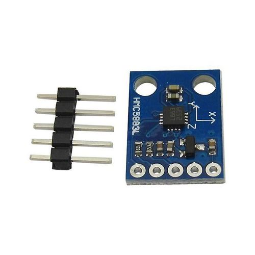 Gy-273 Hmc5883l Triple Axe Boussole Magnétomètre Capteur Module Trois Axes Champ Magnétique Carte Dc 3-5v Pour Téléphone Intelligent Montre De Sport