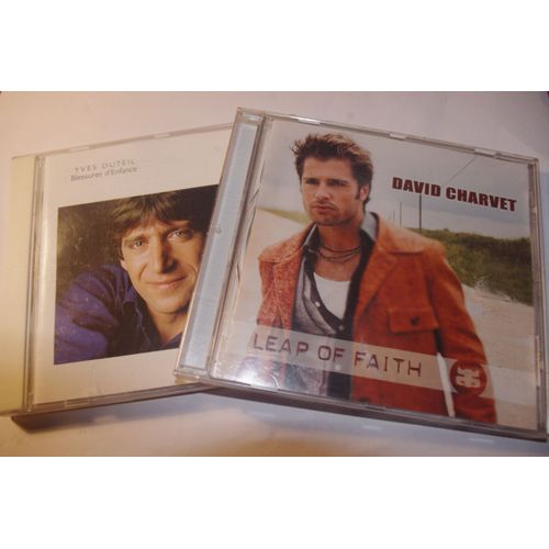 Lot Cd Audio Leap Of Faith - David Charvet Variété Française 2002 Cd Album  731458661221 + Blessures D'enfance - Duteuil Yves 1990 77779502622