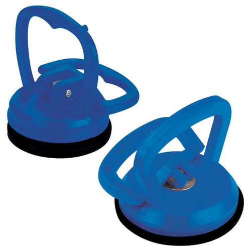 LOT DUO DE VENTOUSES DE 55 ET 115 mm DE CAPACITE 15 ET 35 kg CAOUTCHOUC ET ABS