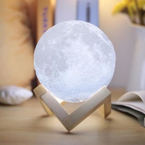 Lampe À Poser Moovymoon Lune 15 Cm