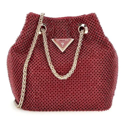 GUESS Sac de soirée rouge foncé pour femme - Zalina Mini Pouch Claret 280360