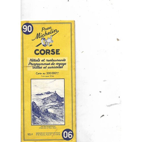 Carte Michel 90 Corse 1956