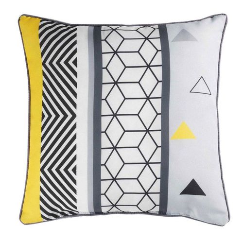 Coussin Déco "Yellow Mix" 40x40cm Multicolore