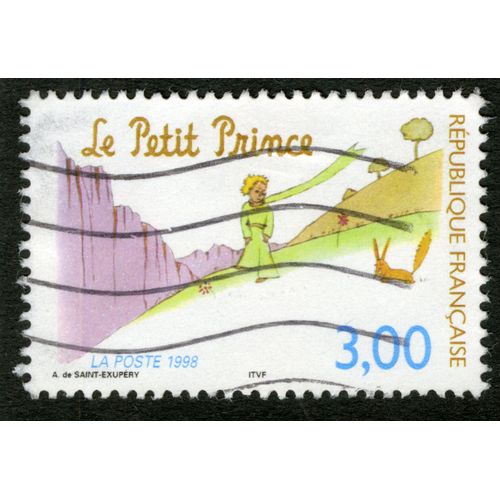 Timbre Le Petit Prince,République Française,La Poste 1998,A.De Saint-Exupéry,3,00