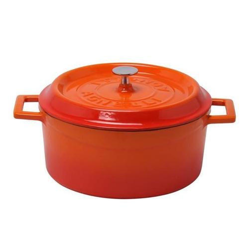 Cocotte Ronde 24 Cm Orange - Tompress