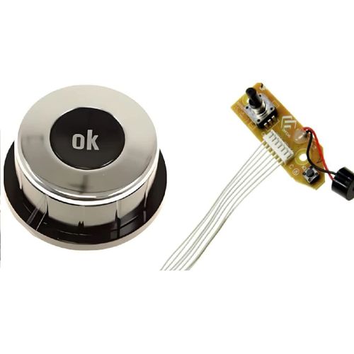 Bouton Principal OK et Carte Electronique de Remplacement Commande Compatible pour Autocuiseur COOKEO+ CE851A / CE700100 Moulinex