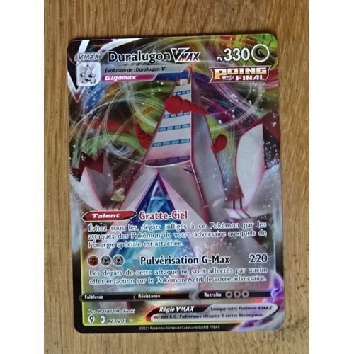 Carte Pokemon Duralugon Vmax Brillante 330 Pv 123/203 - Évolution Céleste Eb07