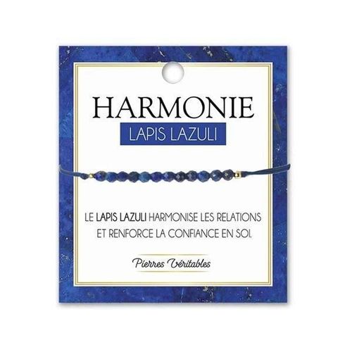 Bracelet En Pierre Naturelle Véritable De Lapis Lazuli