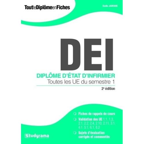 Diplôme D'etat D'infirmier - Toutes Les Ue Du Semestre 1