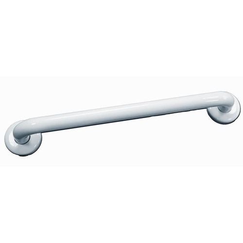 Barre d appui droite en acier inoxydable - Finition : INOX recouvert d epoxy BLANC - Longueur 300 mm