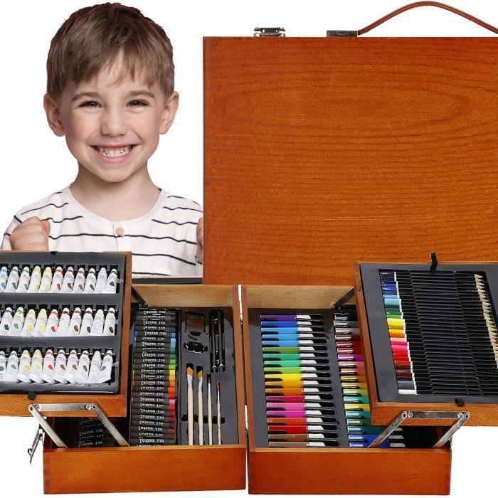 Kreatine Kids Coffret 52 Pièces Enfants Crayon Feutre Peinture Idéal Cadeau  Noël 